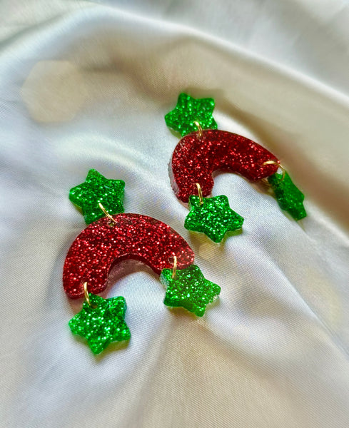 Festive Holiday Arch Earrings