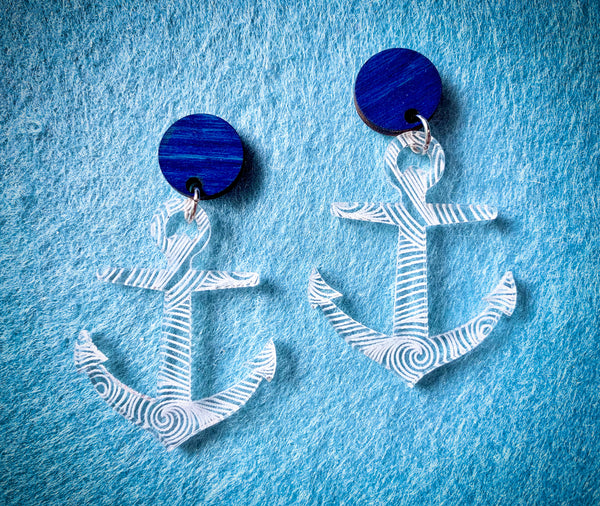 Whirlpool Anchor Earrings