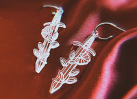 Liana Sword Hoop Earrings