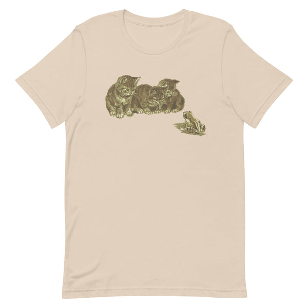 Kitties + Frog Unisex t-shirt